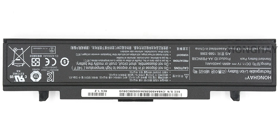 HONGHAY AA-PB9NC6B Аккумулятор для ноутбука Samsung PB9NS6B PB9NC6B R580 Q460 R468 R525 R429 300e4a RV511 R528 RV420 RV508 355v5c R428