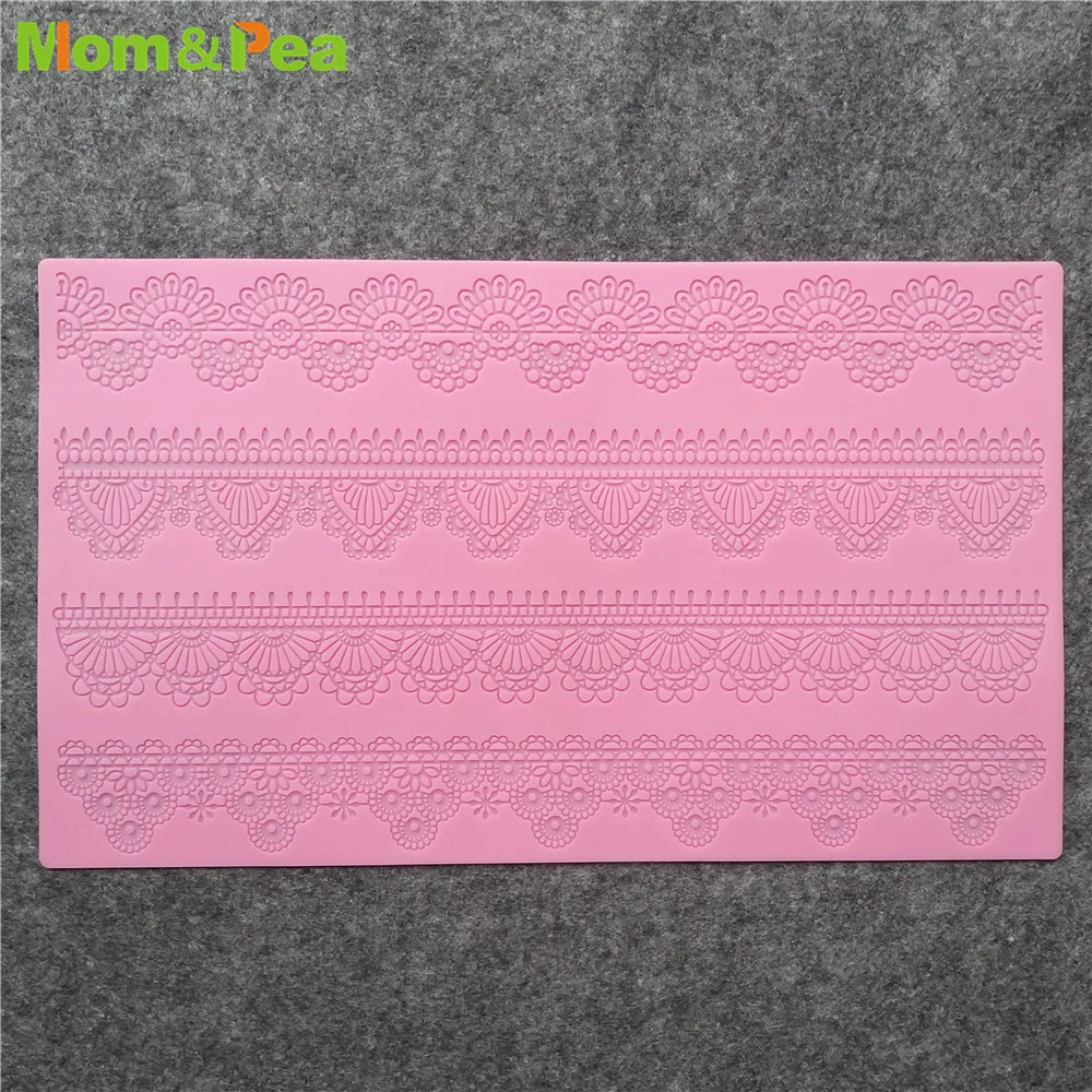 

KCL534 4-line Lace Pad Silicone Mold Sugar Paste Fondant Cake Decoration 3D Mould