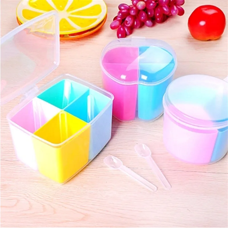 

2021Kitchen Shelf Storage Rack Spice Jar Simple Colorful Lid Seasoning Box Kitchen Tools Salt Sugar Condiment Cruet Storage Box