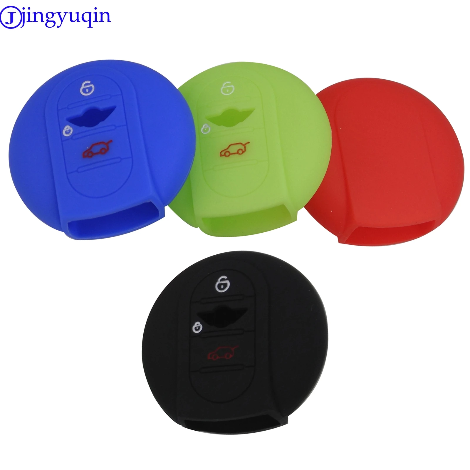 Силиконовый чехол для автомобильного ключа jingyuqin BMW Mini Cooper F56 F55 F54 2 кнопки