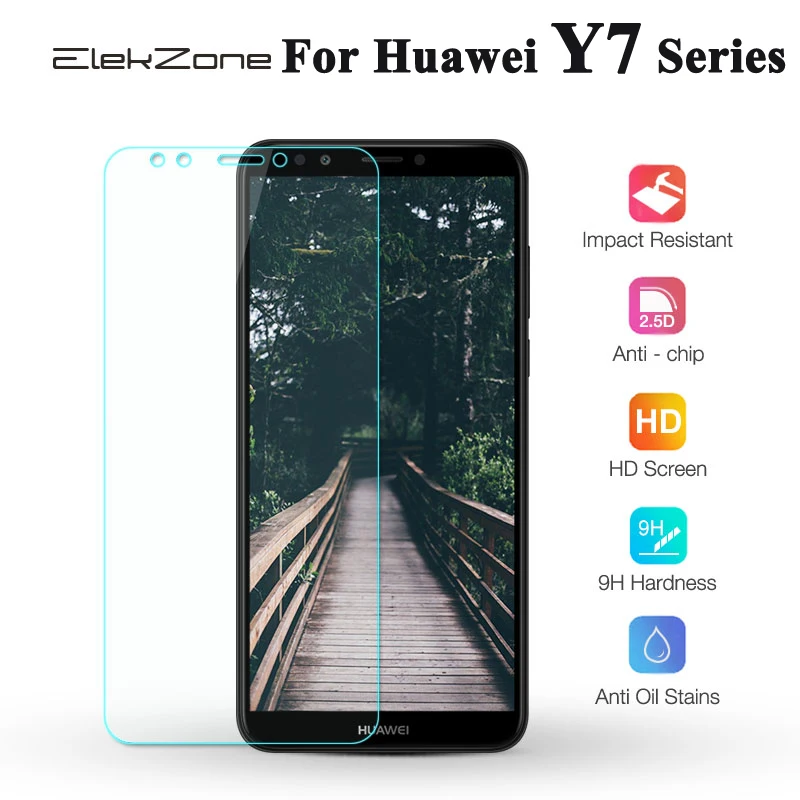 3pcs Tempered Glass for huawei Y7 Prime 2017 Screen Protector On The For Huawei Y7 Pro 2018 Y7 Prime 2019 9H Protective Glass