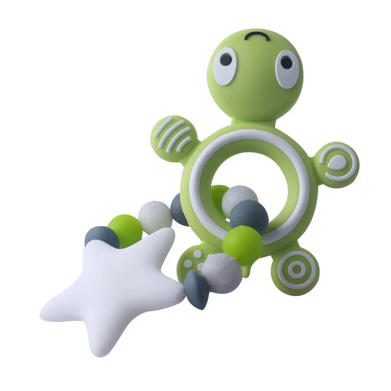 Imebaby ребенок мультфильм Черепаха Животное Прорезыватель силиконовые грызуны