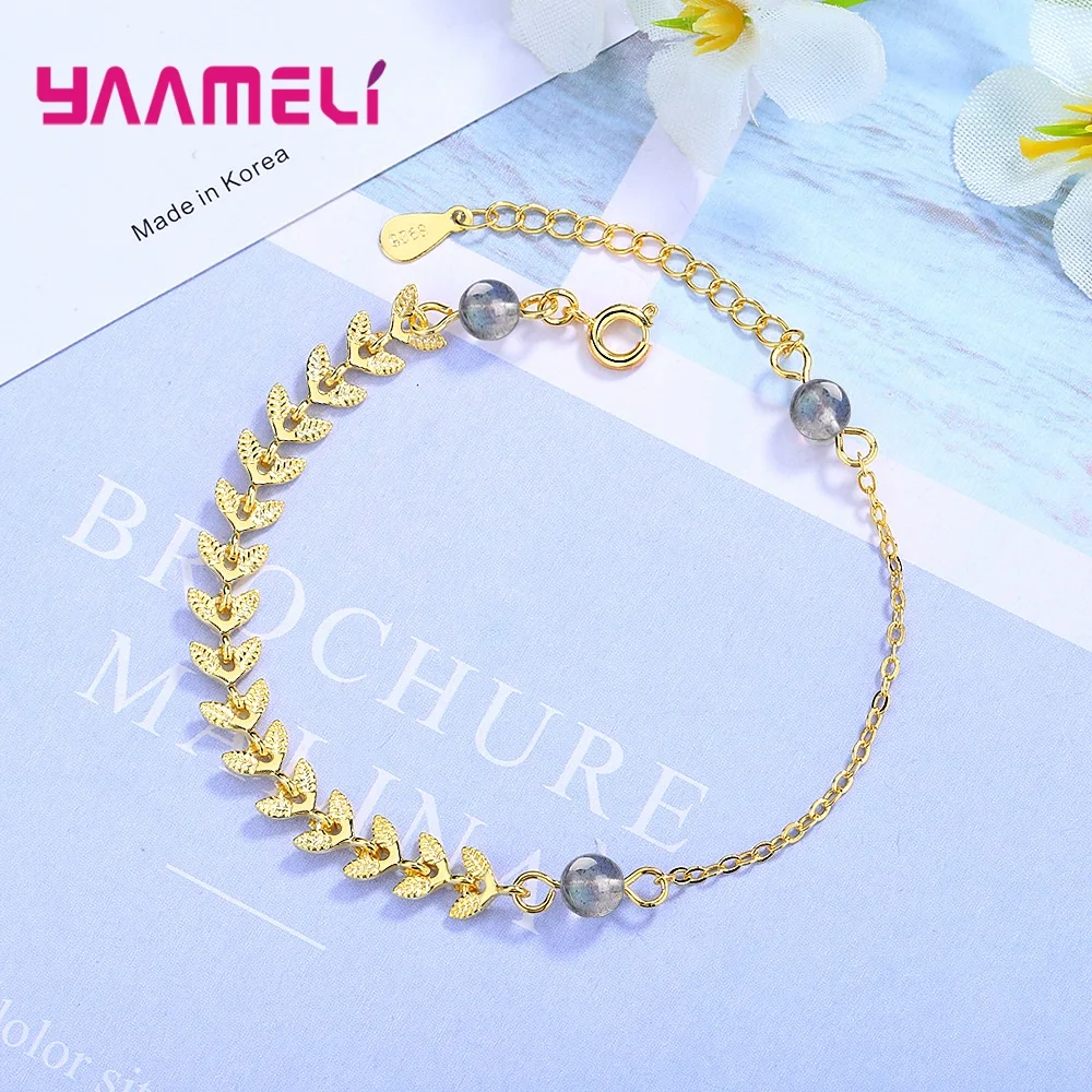 Браслет на День Святого Валентина подарок для жены девушки твердый 925 пробы