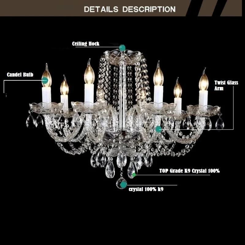 Хрустальный светильник в современном стиле люстра для дома кулоны гостиной