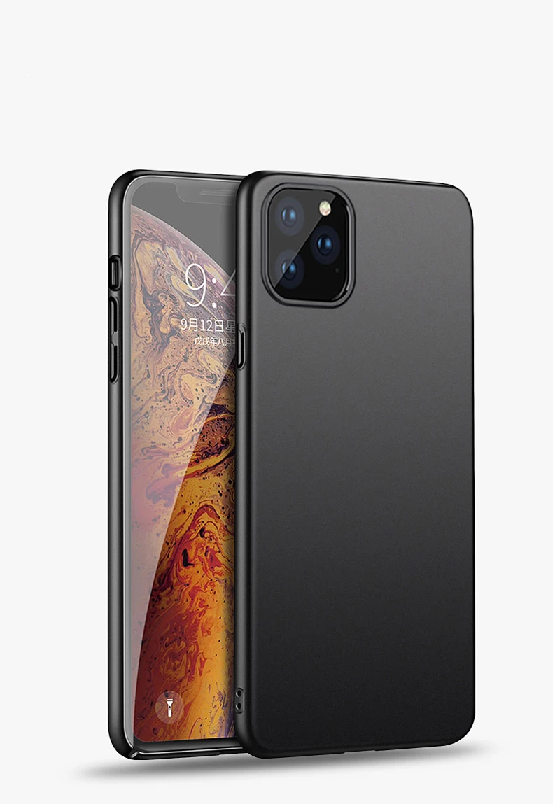 Чехол для iPhone 11 Pro, чехол для iPhone11, шт., задняя крышка, чехол с логотипом 5,8, 6,1, 6,5 дюймов, 11 pro max, Жесткий Чехол