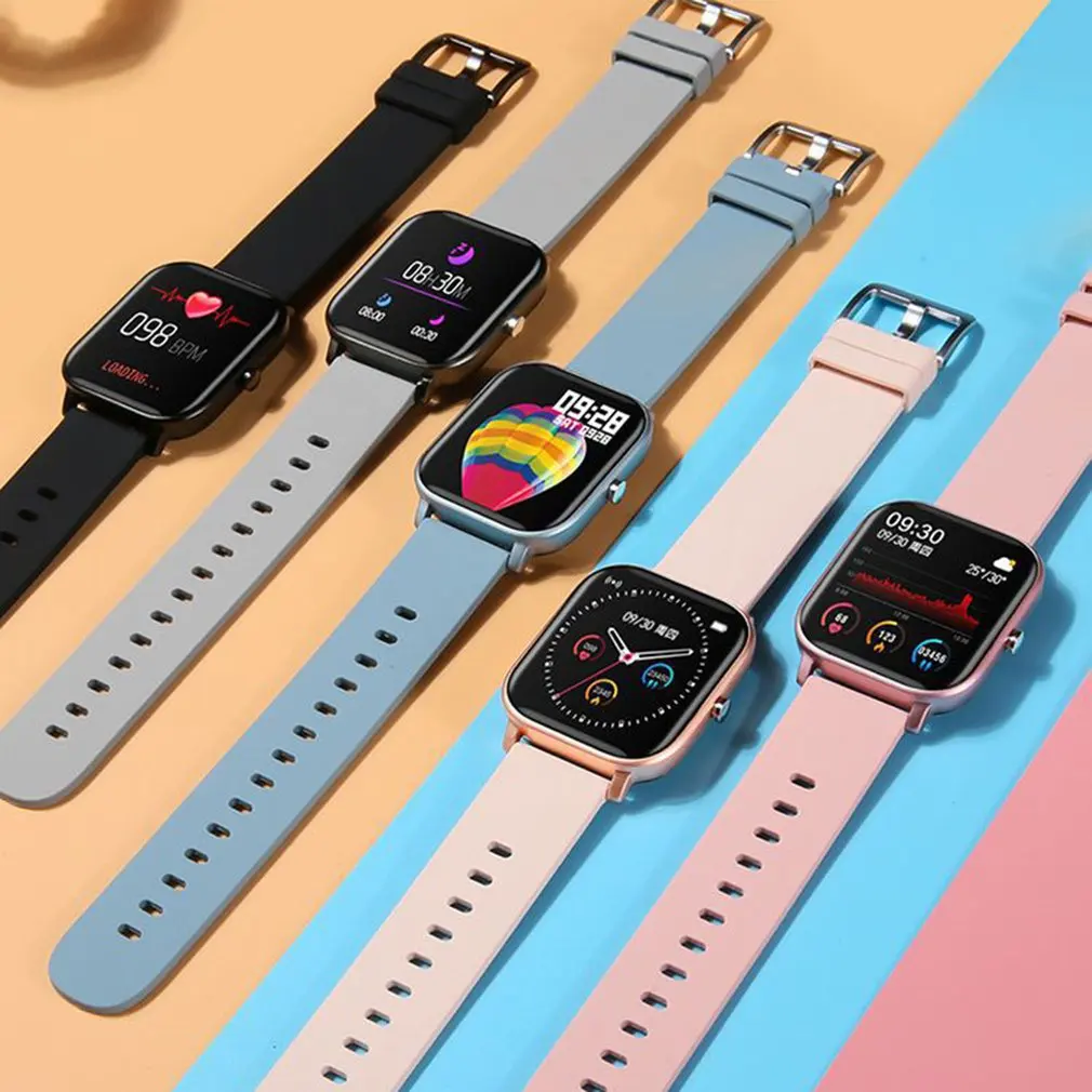 Женские умные часы мужские спортивные монитор сердечного ритма и кровяного