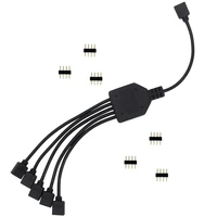 12v 4 pin rgb splitter cable led strip connector 4pin male female extension cable for rgb led strip computer fan motherboard