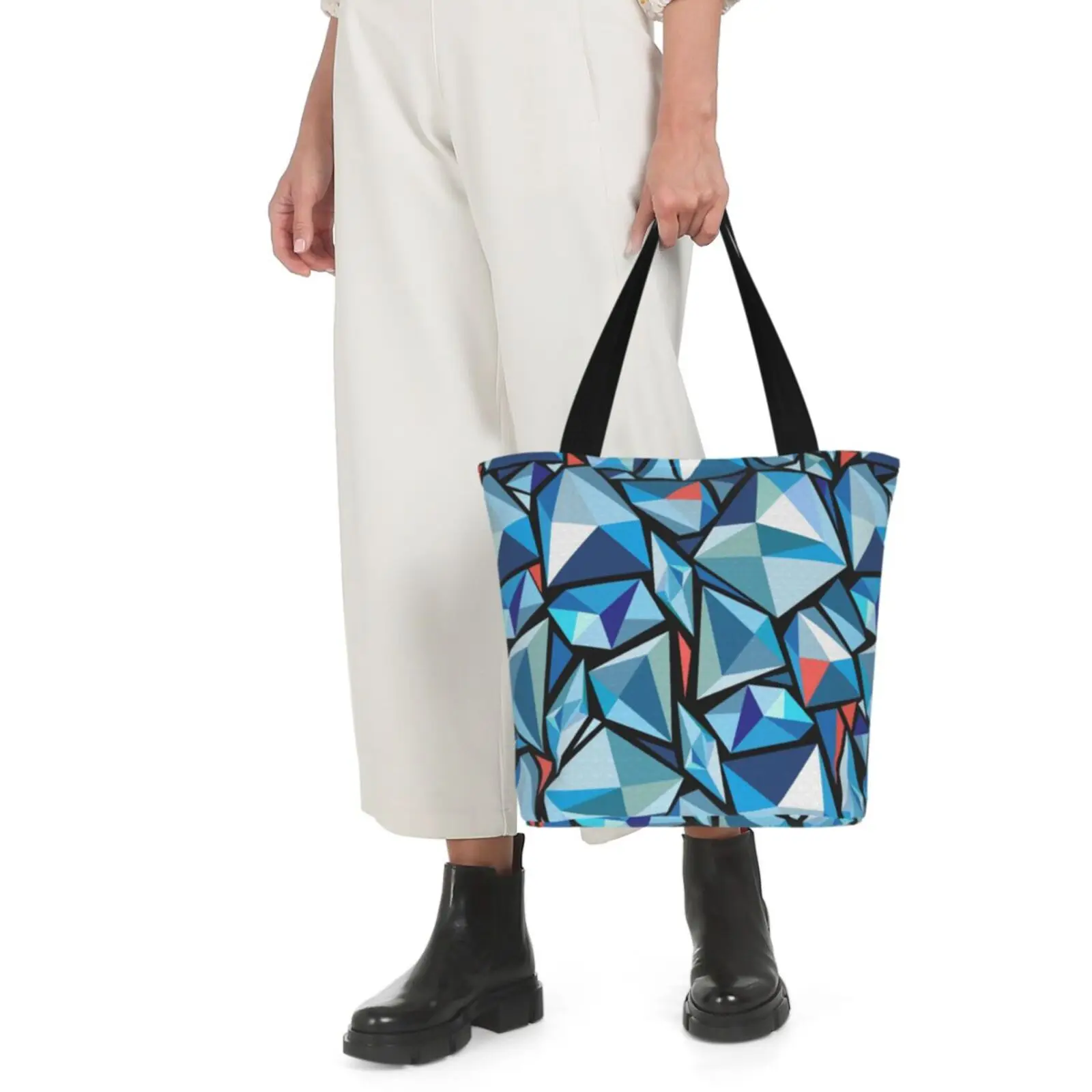 

Fashion Ladies Flowered Shoulder Tote Bags Girls Preppy Style 3D Diamond Pattern Handbags Woman Casual Work Out Shopping Bag