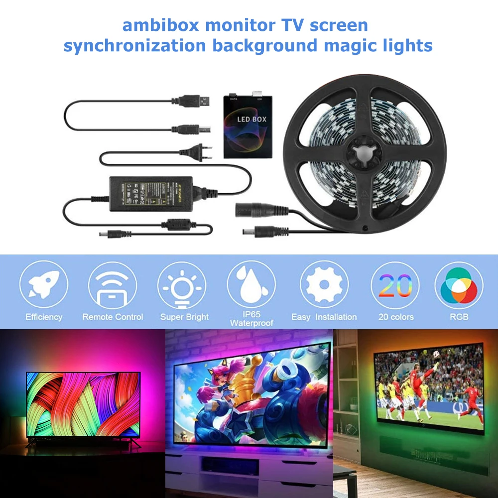 Светодиодная лента 5 м сделай сам RGB-подсветка для настольного компьютера