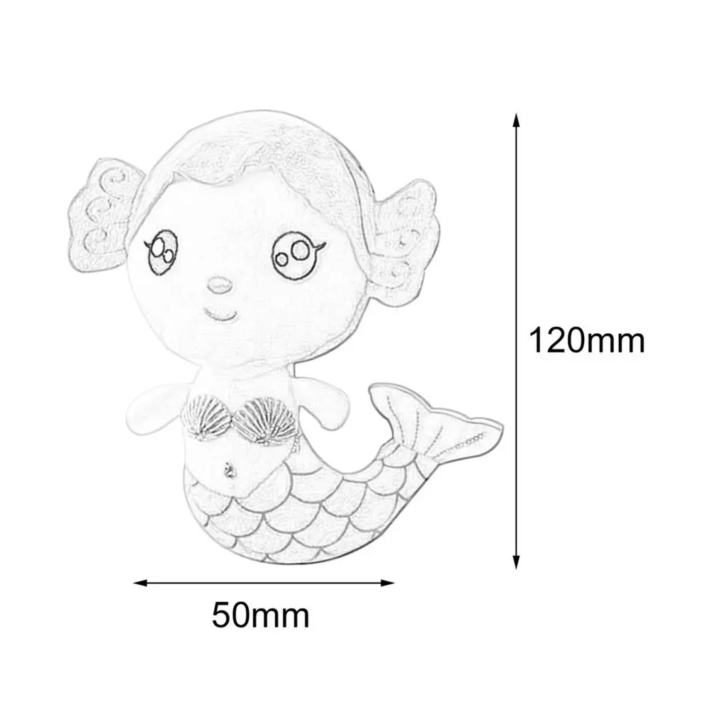 

OCDAY Plush Toys Gift For Children Cute Lovely Plush Princess PP Cotton Toy For Baby Kids Girls The Little Mermaid Stuffed Dolls