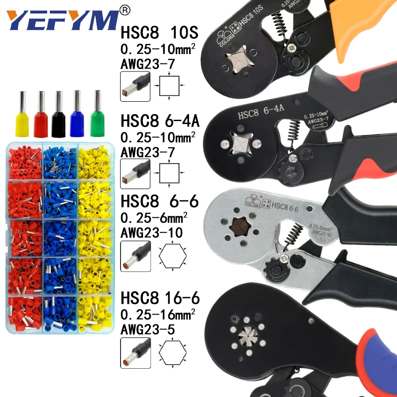 Обжимной инструмент HSC8 6-6 0 25-6 мм 23-10AWG и 10S 25-10 23-7AWG