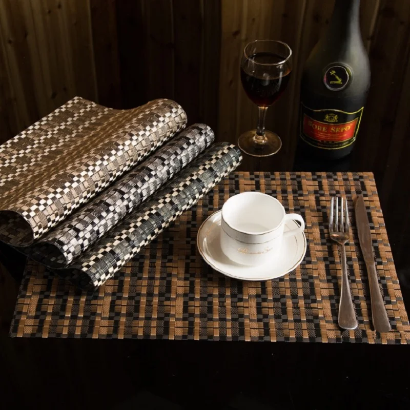 

Изоляционный коврик из ПВХ с имитацией полосок для творчества, набор из 2 предметов, коврики для кухонного стола, салфетки из ПВХ, декоративн...