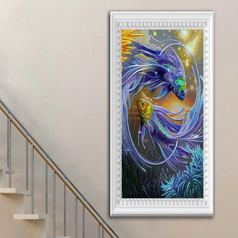 Алмазная 5d картина съемная круглая Най Юэ 2017 Новое поступление 30*50 см две серо