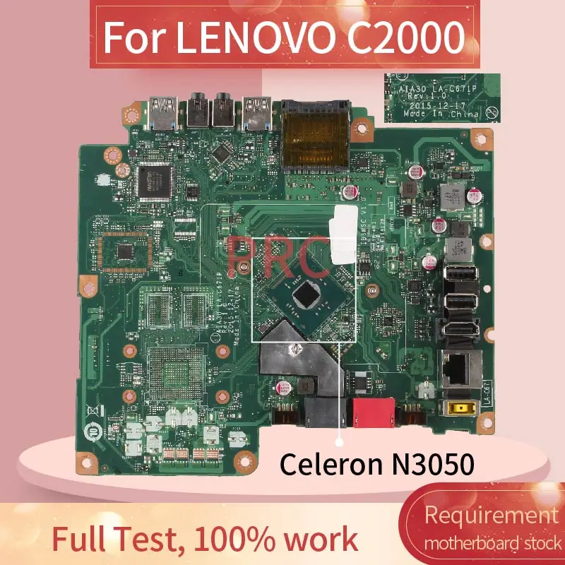 para Lenovo C2000 Celeron N3050 Computador Portátil Placa Mãe La-c671p Sr2a9 Ddr3 Notebook Mainboard 03t7439 Placa-mãe para notebook