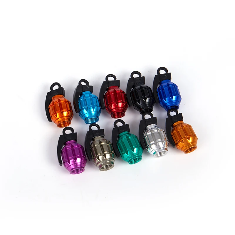 1pcs Grenad Tire Valve Caps for Car Motorcycle Bike Aluminum Valve Stem Caps for Valves Car-styling Parts Accessories