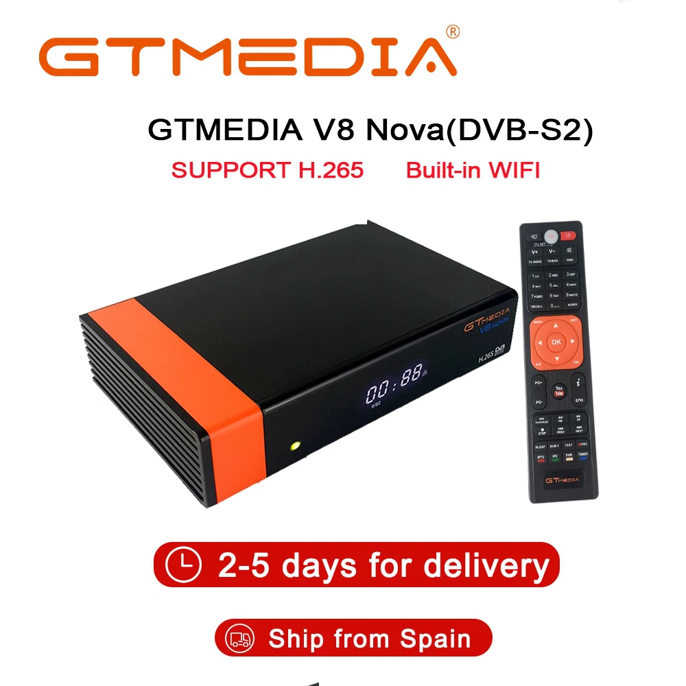 V8 Nova DVB S2 TV приемник Цифровой спутниковый ТВ декодер с Wi Fi Встроенный 1080P Full HD