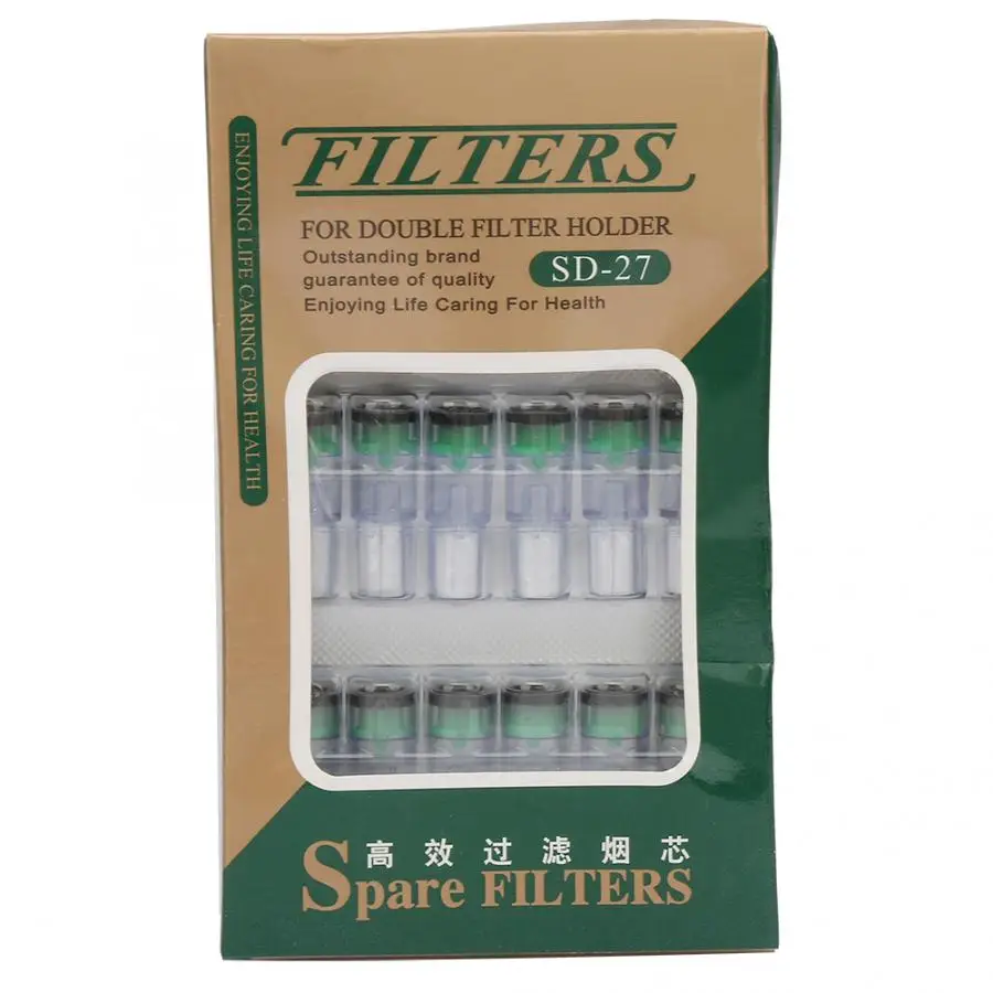 18 шт. двойной фильтрующий мундштук с фильтром для курения аксессуары бездымного