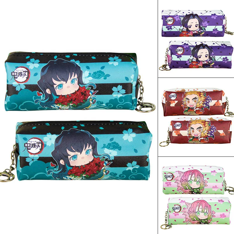 

Anime Demon Slayer Ghost Blade Cartoon Print Pen Bag Student Pencil Stationery Pencilcase Pen Marker Bag Storage Pouch