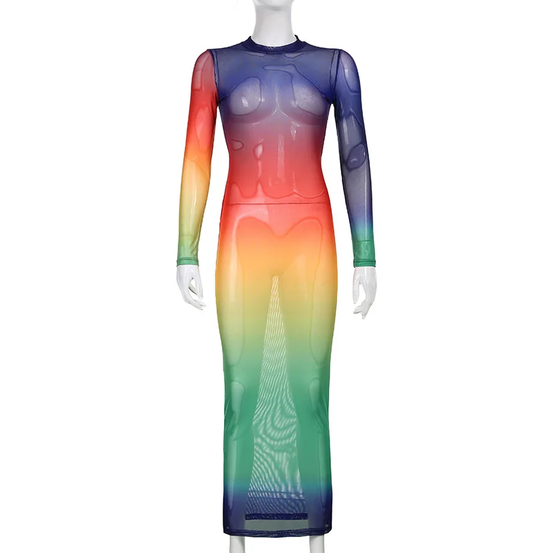 Новинка 2022 Сетчатое прозрачное пляжное платье сексуальное женское бикини