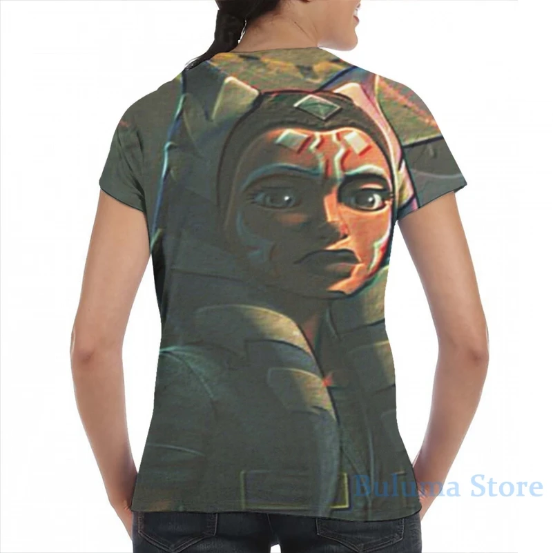 Мужская и женская футболка Ahsoka Tano(2) модная со сплошным принтом для девочек топы