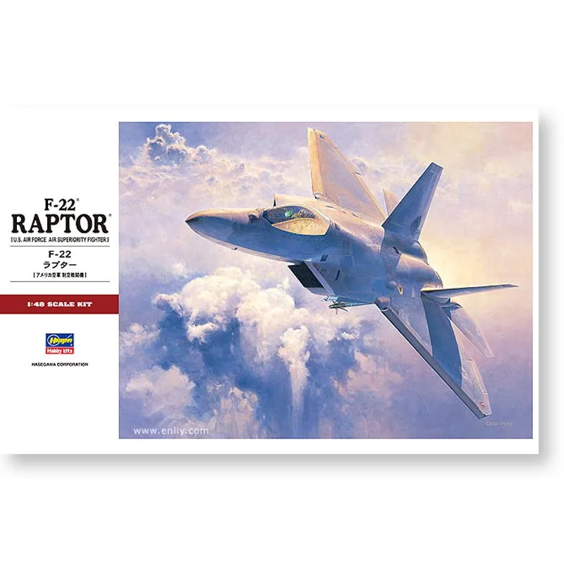 

1/48 Hasegawa Assemble Model Airplane model U.S.S F-22 Raptor #07245