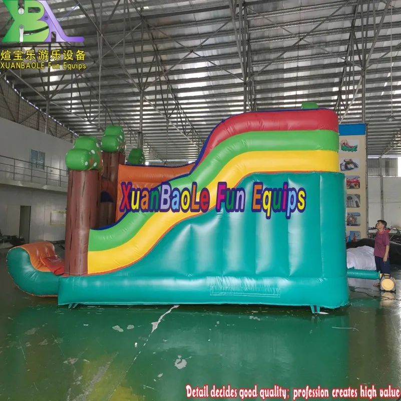 Джунгли дерево замок комбинированный Подгонянный 5X5m надувная горка игровая