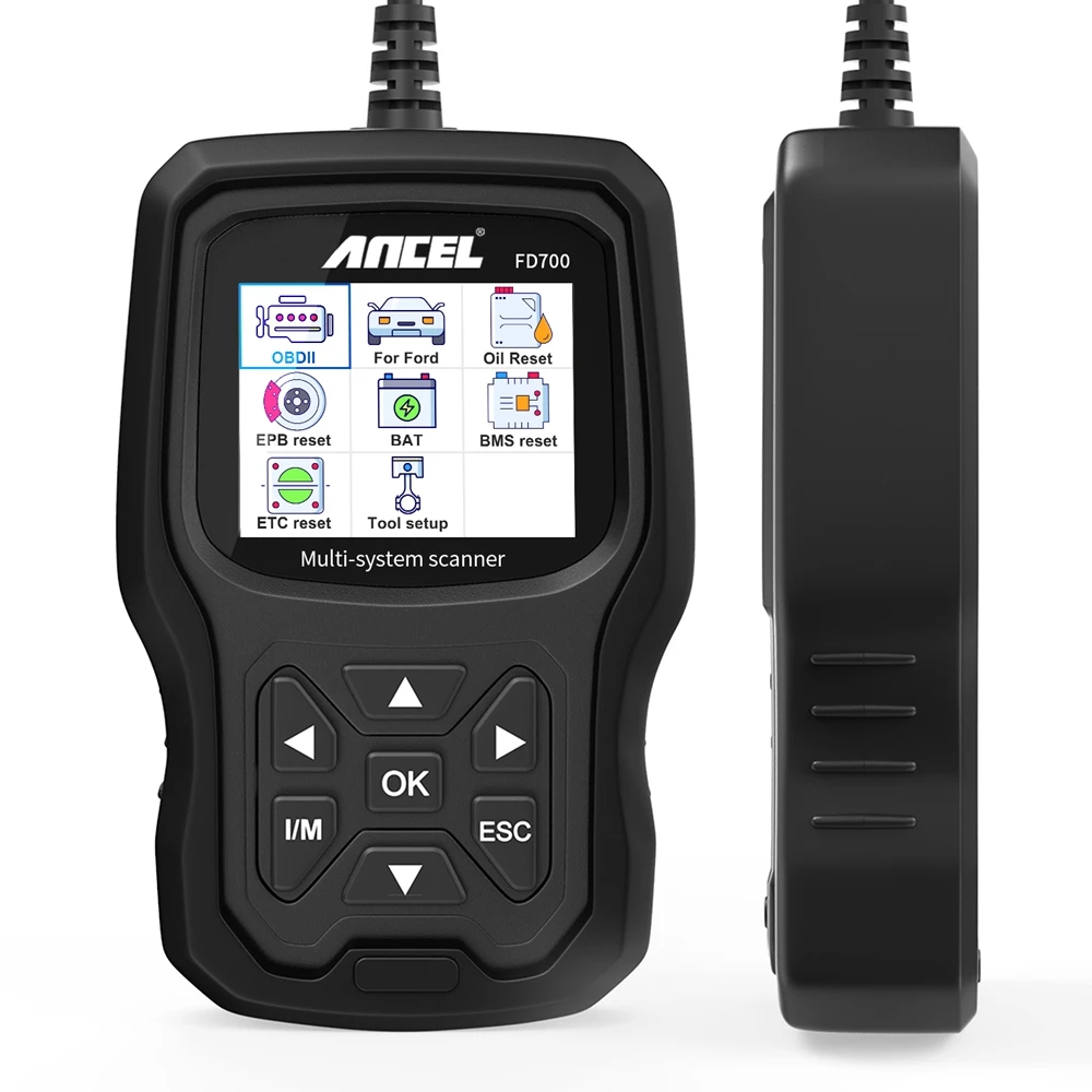 Ancel FD700 OBD2 Car Diagnostic Scanner Full System Scan For Ford Obd2 EPB BMS ETC Oil Reset Automotive Tools | Автомобили и