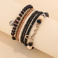 women bohemian jewelry multilayer charm beads bracelet bangle letters love ethnic wrap bracelets pulseras set female gifts