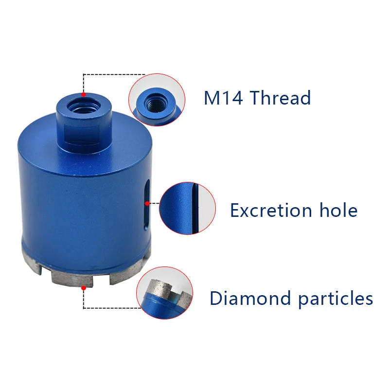 M14 угловая шлифовальная машина 6-65 мм для спекания зеркальная пила сверла мрамора