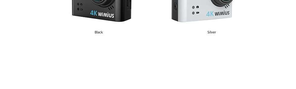 WIMIUS 4K Ultra HD спортивная экшн-камера WiFi 170D уличная спортивная камера Экшн-камера 40 м водонепроницаемая видео запись камеры для шлемов