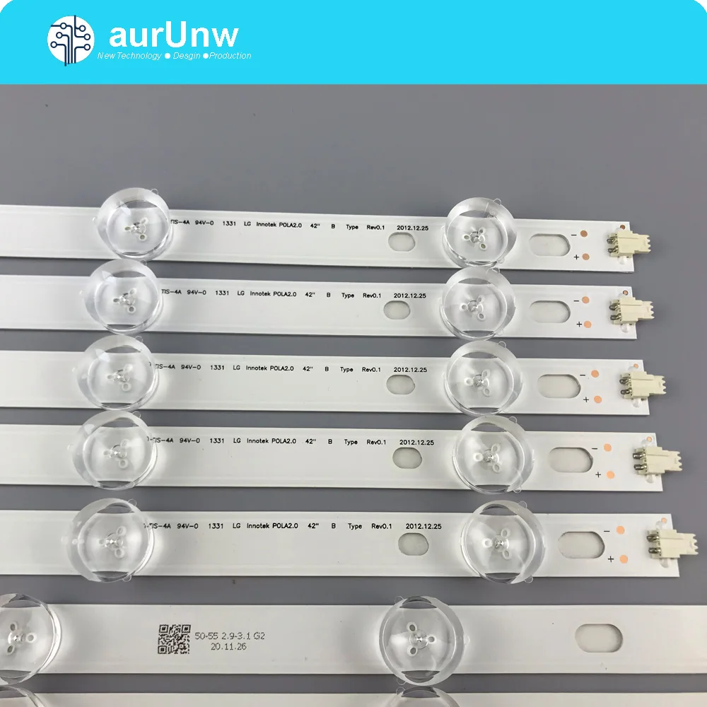 

Светодиодный Подсветка подсветка полосы 9 лампы для LG INNOTEK POLA2.0 пола 2,0 42 ТВ T420HVN05.0 T420HVN05.2 42LN5300 42LN5406-ZA 42LN5400 42LN5750