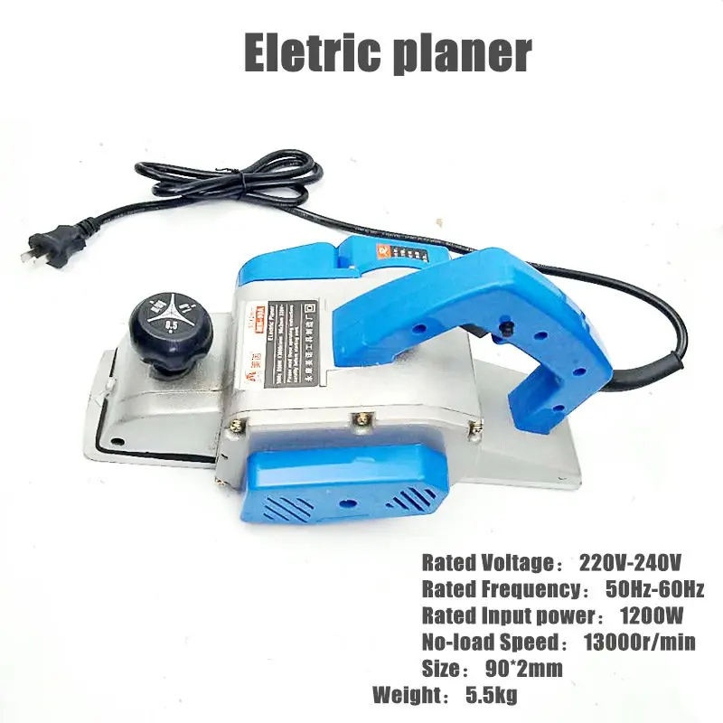 Небольшой Электрический строгальный станок 1200 об/мин Вт 90*2 мм