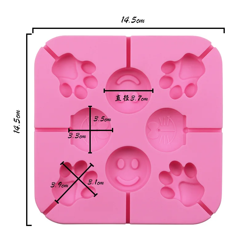 Силиконовые леденец на палочке плесень 20 палочки в комплекте с шоколадная форма