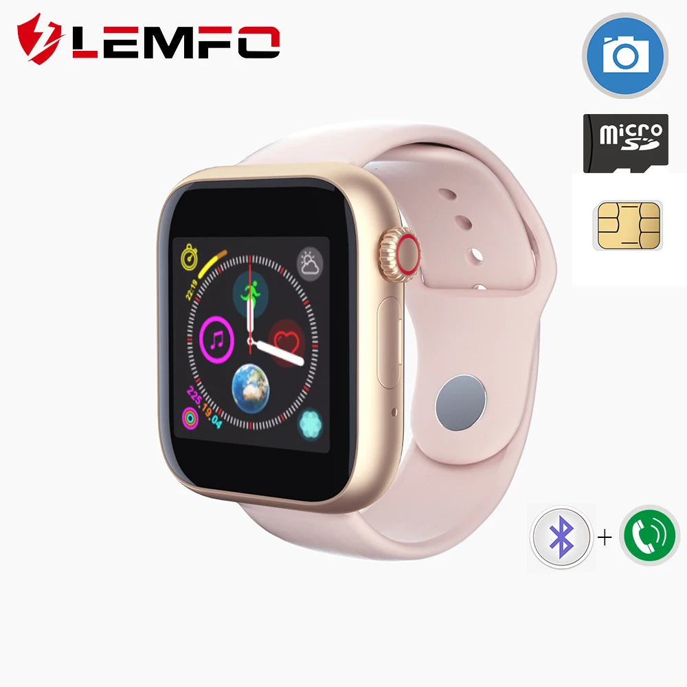 Умные часы LEMFO с sim картой tf Bluetooth вызовами камерой 2 МП дистанционное управление