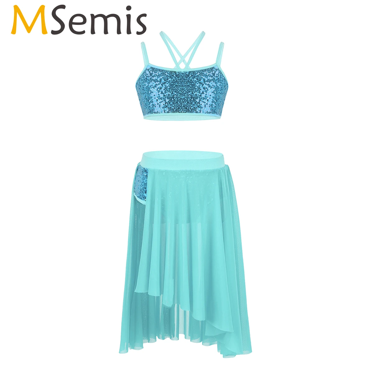 MSemis танцевальный костюм для девочек детский гимнастический купальник балерин