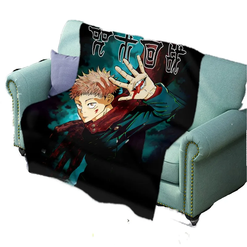 

Cosplay Anime Jujutsu Kaisen Japan Mantra Jinshu War Printed Soft and Comfortable Blanket Cover Flannel Printed Sleeping Blanket