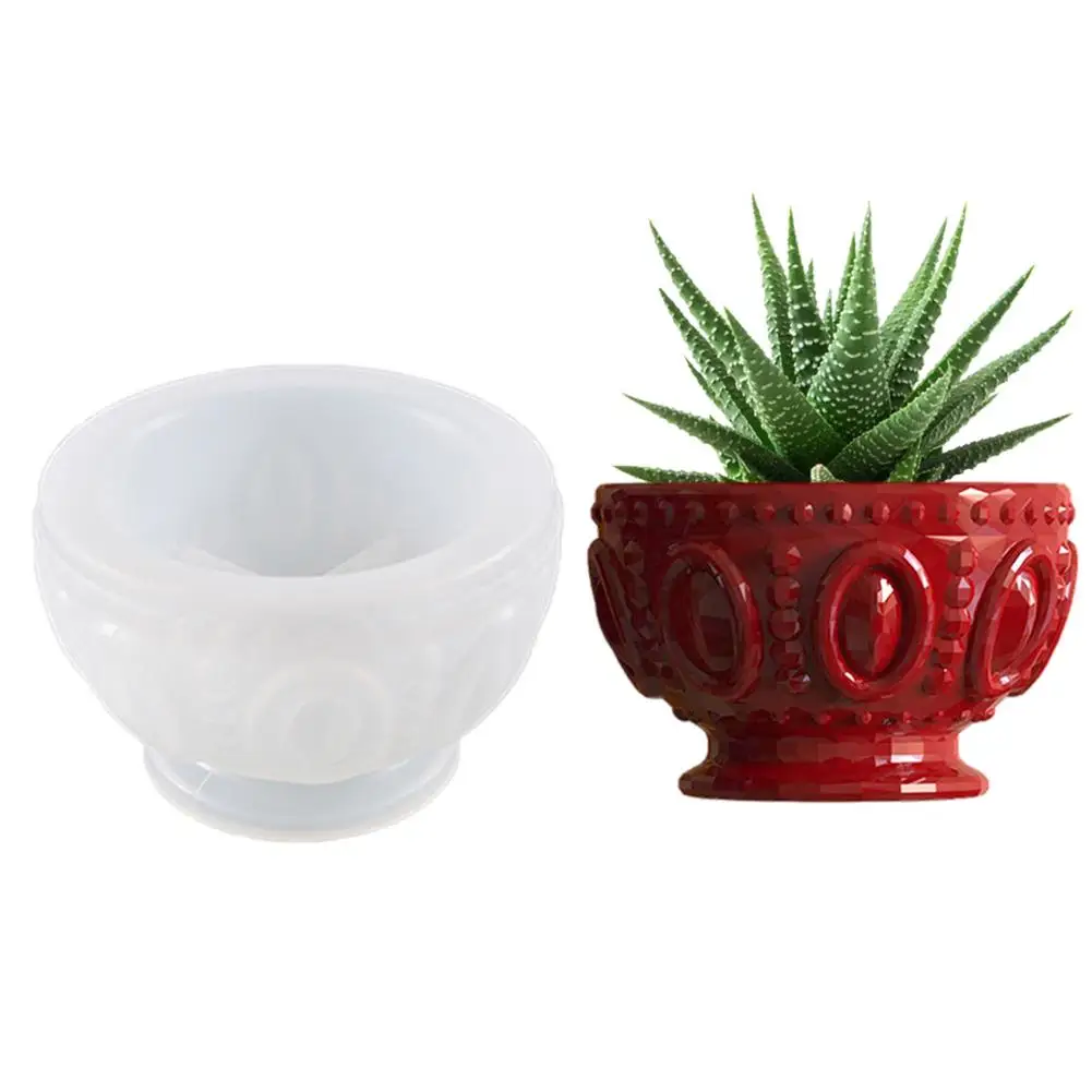 

Resin Molds Silicone DIY Round Bowl Resin Moulds For Art Pot Candy Pot Flower Pot Tableware Crystal Epoxy Mold #W0