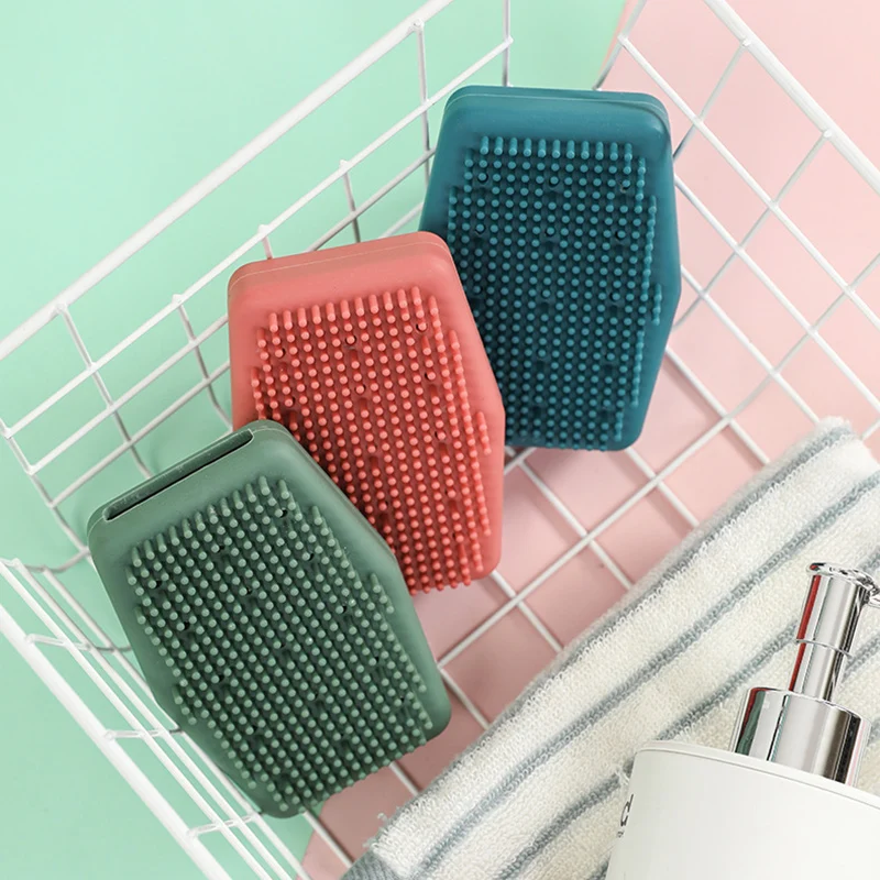 Быстрая пены коврик для ванной Мягкая силиконовая кисть натирания пузырь