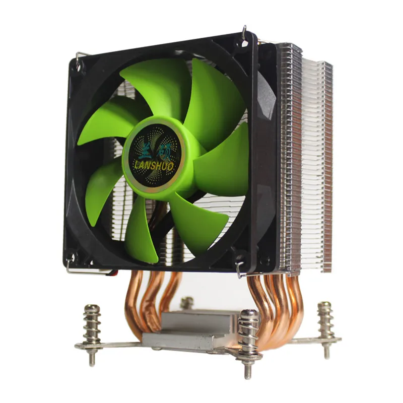 3/4PIN RGB светодиодный Процессор кулер 4 Heatpipe 12V 9 см охлаждения радиатора для LGA 775 1150