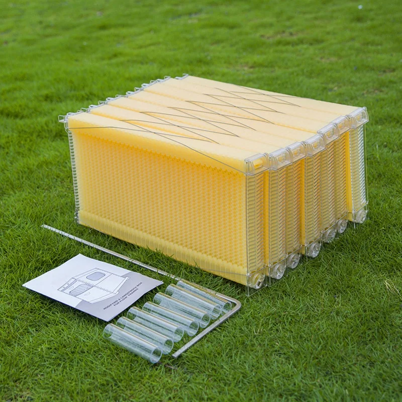 Automatic Honey Collection Nest Frame Beekeeper Beehive Food-Grade Plastic Honeycomb Block Bee Spleen Box Beekeeping Tools Witho | Дом и сад