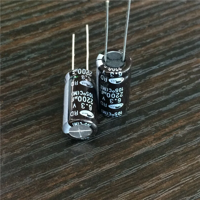 5 шт./50 шт. 2200 мкФ 6,3 V SAMWHA RD серия широкий Температура диапазон 10x20 мм 6.3V2200uF Алюминий электролитический конденсатор с алюминиевой крышкой