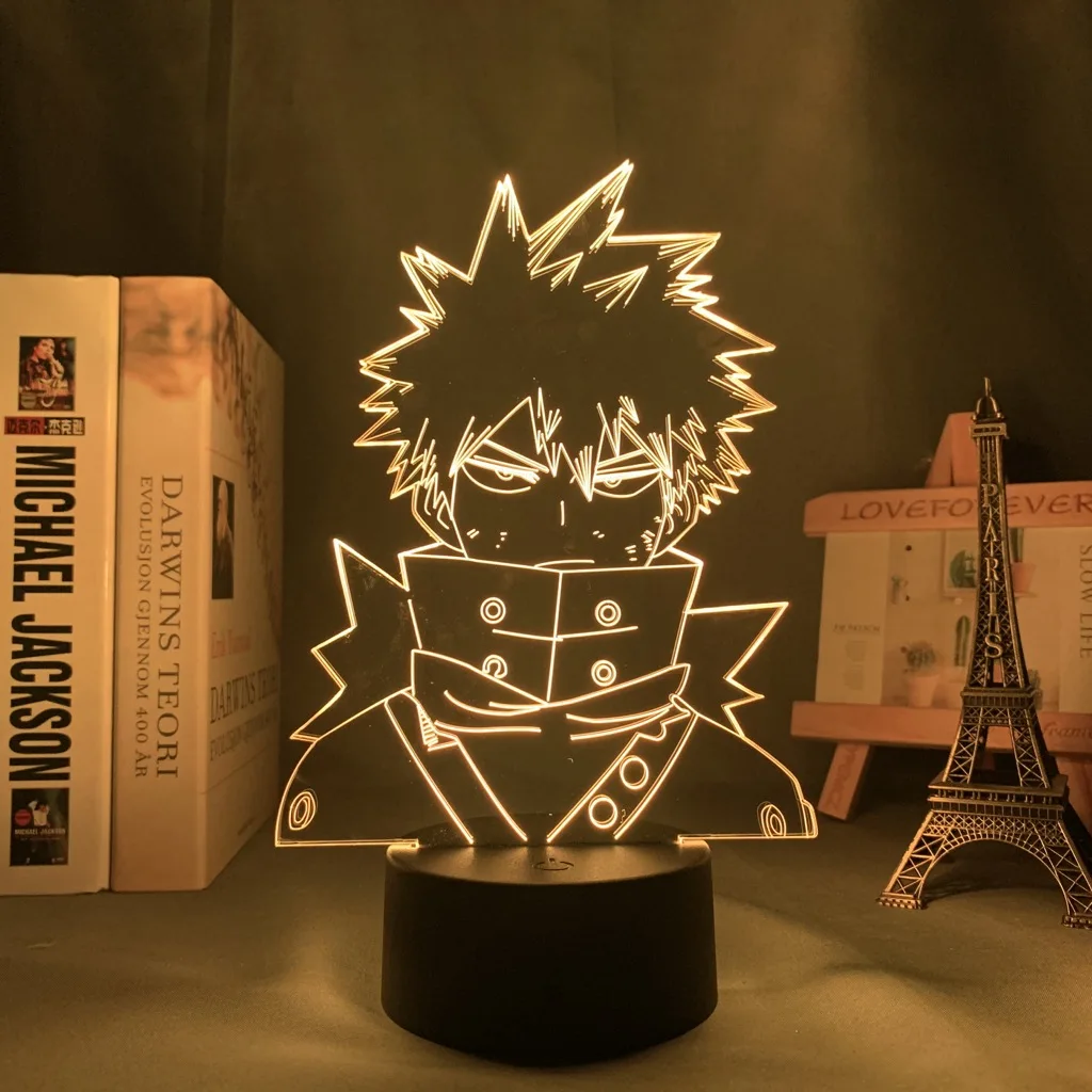 

Anime 3d Led Night Light My Hero Academia for Bedroom Decor Birthday Gift Manga Gadget My Hero Academia Katsuki Bakugo Lamp 3d