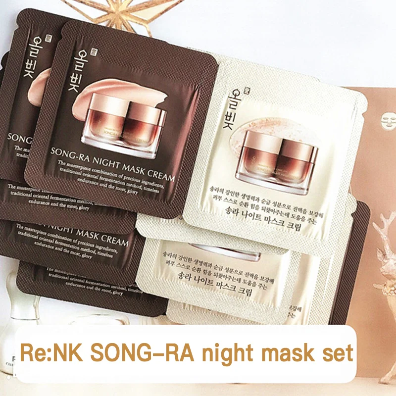 Корейская Высококачественная маска для лица Re:NK ночная сна набор с золотой