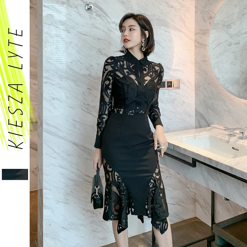 Весна 2020 Женский комплект из двух предметов сексуальная Офисная Женская