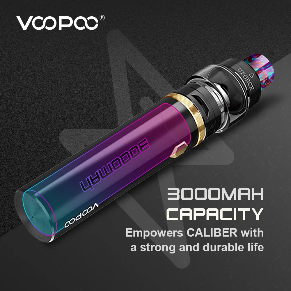 Набор электронных сигарет VOOPOO CALIBER PEN, 3000 мА/ч, набор для запуска ручки, макс. 110 Вт, выход 5 мл, Uforce Tank U4 U6, катушки