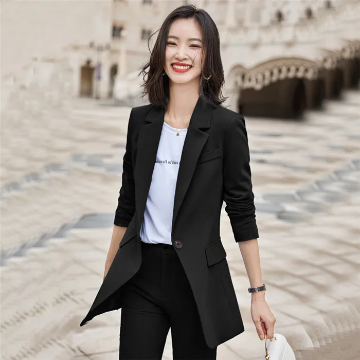 High Quality Fabric Ladies Professional Formal Business Suits Women Pantsuits with Pants and Jackets Coat OL Styles Blazers | Женская