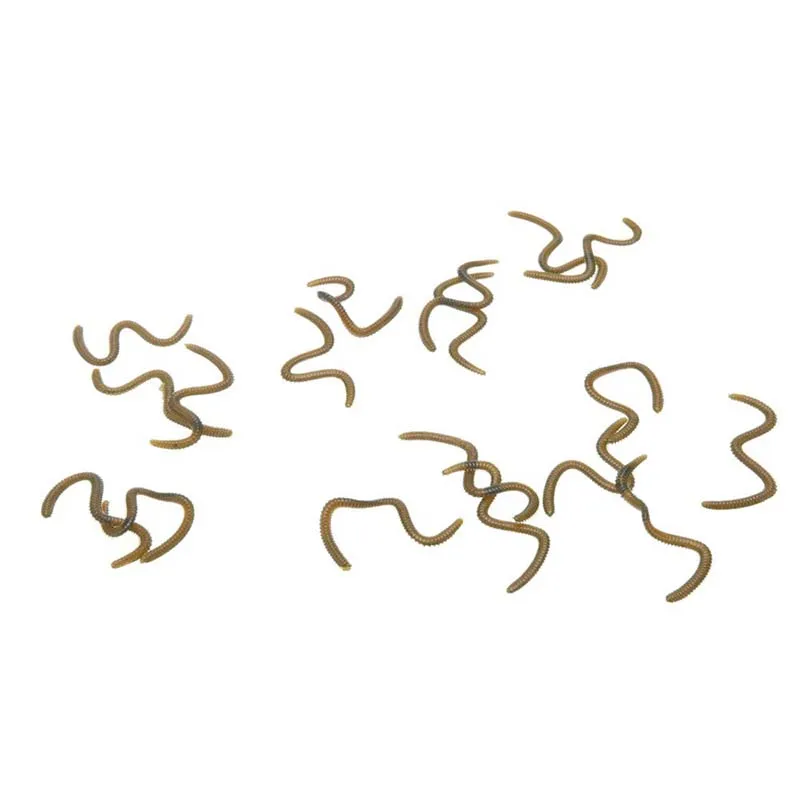 17 шт. 10 см искусственные черви с запахом рыбы Реалистичная приманка для такелажа