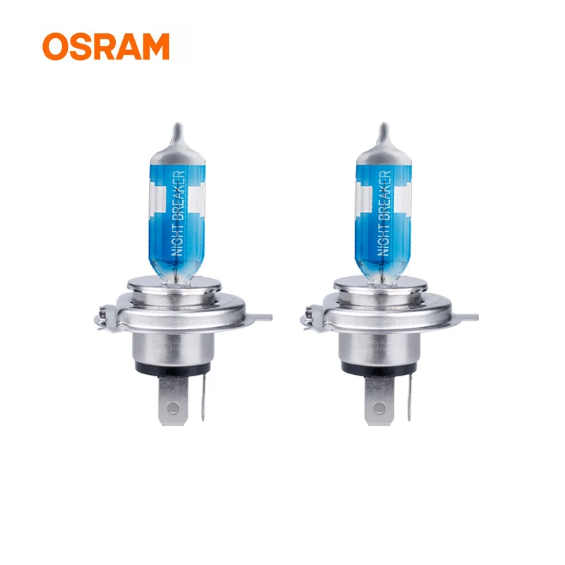 1 Pair 4050 K Лампа Ксеноновая OSRAM ампулы voiture h4 64193NL Hi/короче спереди и длиннее сзади) 12В для ближнего и дальнего света 55W 4050K Night breaker лазерной следующего поколения галогенная лампа для автомобиля H4 фар 9003/HB2 - Испускаемый цвет: 1 Pair 4050 K