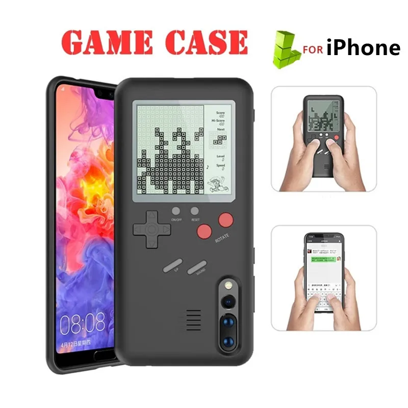 Ретро тетрис Gameboy чехол для телефона Apple iPhone 12 мини 11 Pro Max XR XS X 7 8 6 S + SE 2 Чехлы на