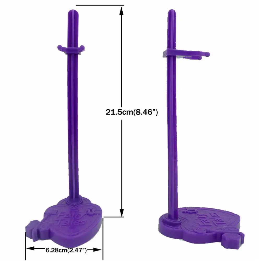 5 Pcs/Lot Plastic Purple Doll Stand Cute Figure Display Holder Toy Model Prop Up Accessories for Monster High Kids | Игрушки и хобби